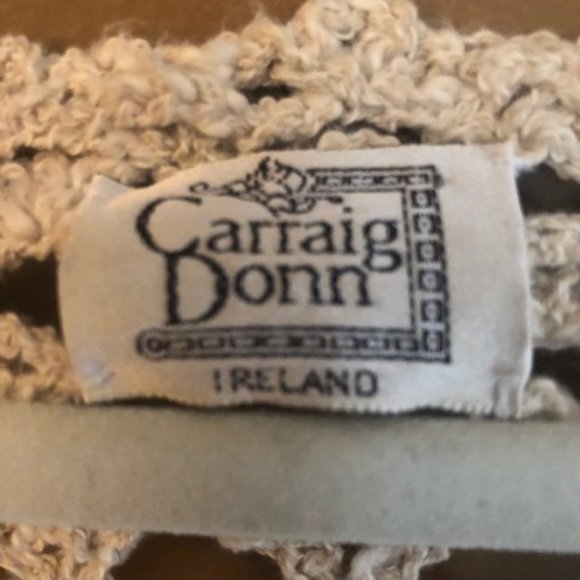 CARRAIG DONN IRISH CROCHETED LONG TOP Med/Lrg - Picture 3 of 3